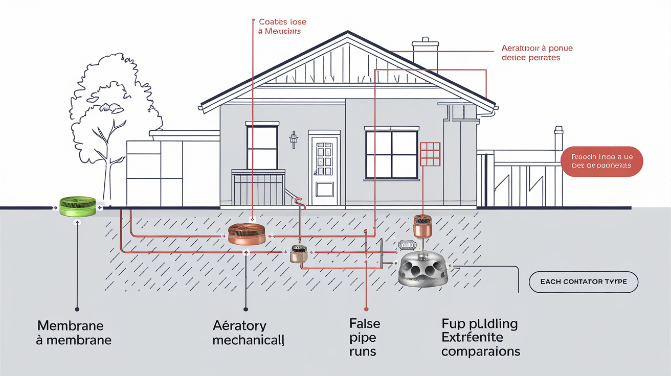 Comparatif des modèles d'aérateurs de canalisation et leurs emplacements en maison plain-pied