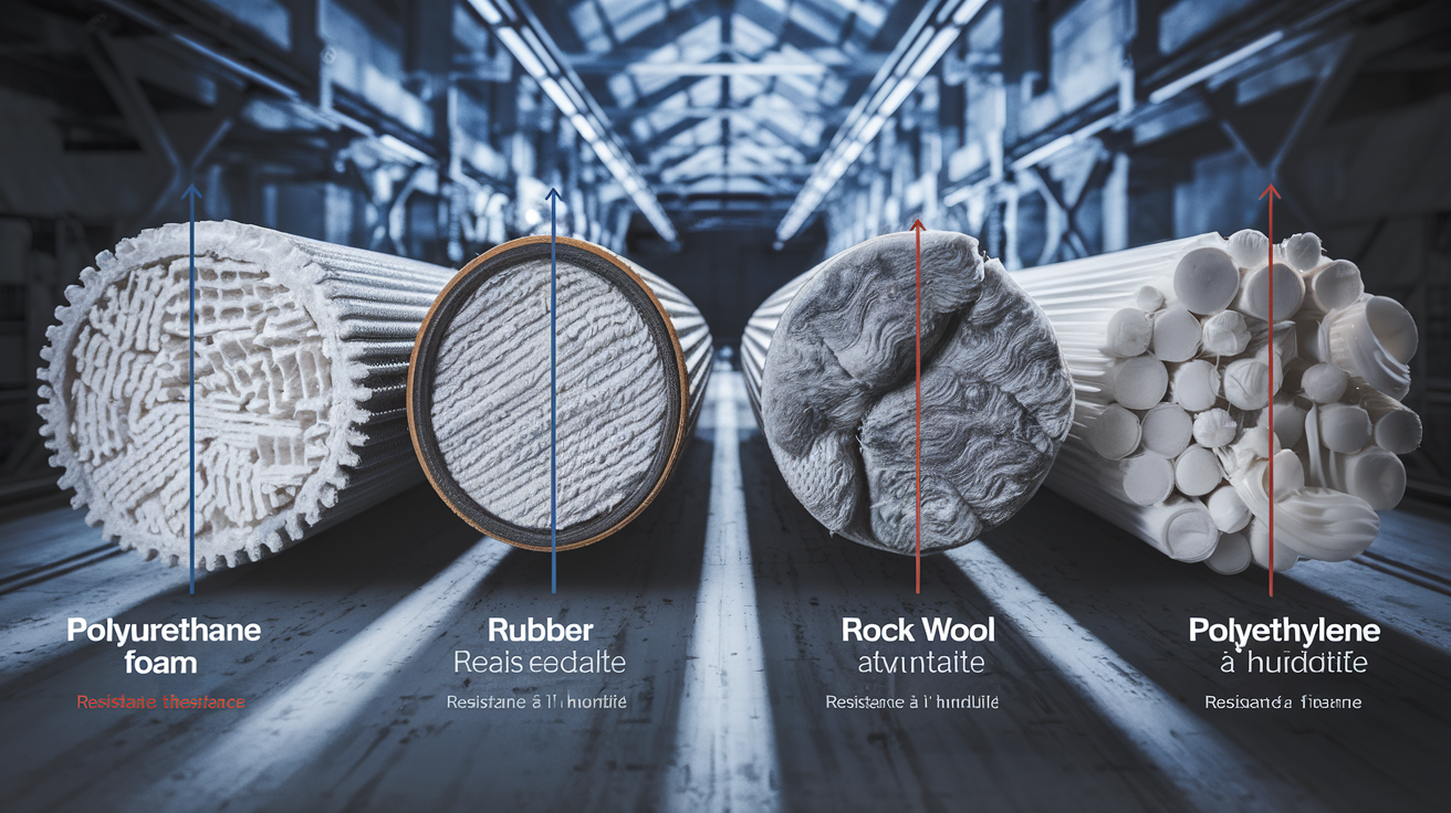 Comparatif des isolants pour tuyaux de chauffage : texture et performance