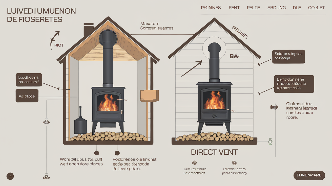 Comparatif poêle bois conduit traditionnel vs poêle granulés ventouse