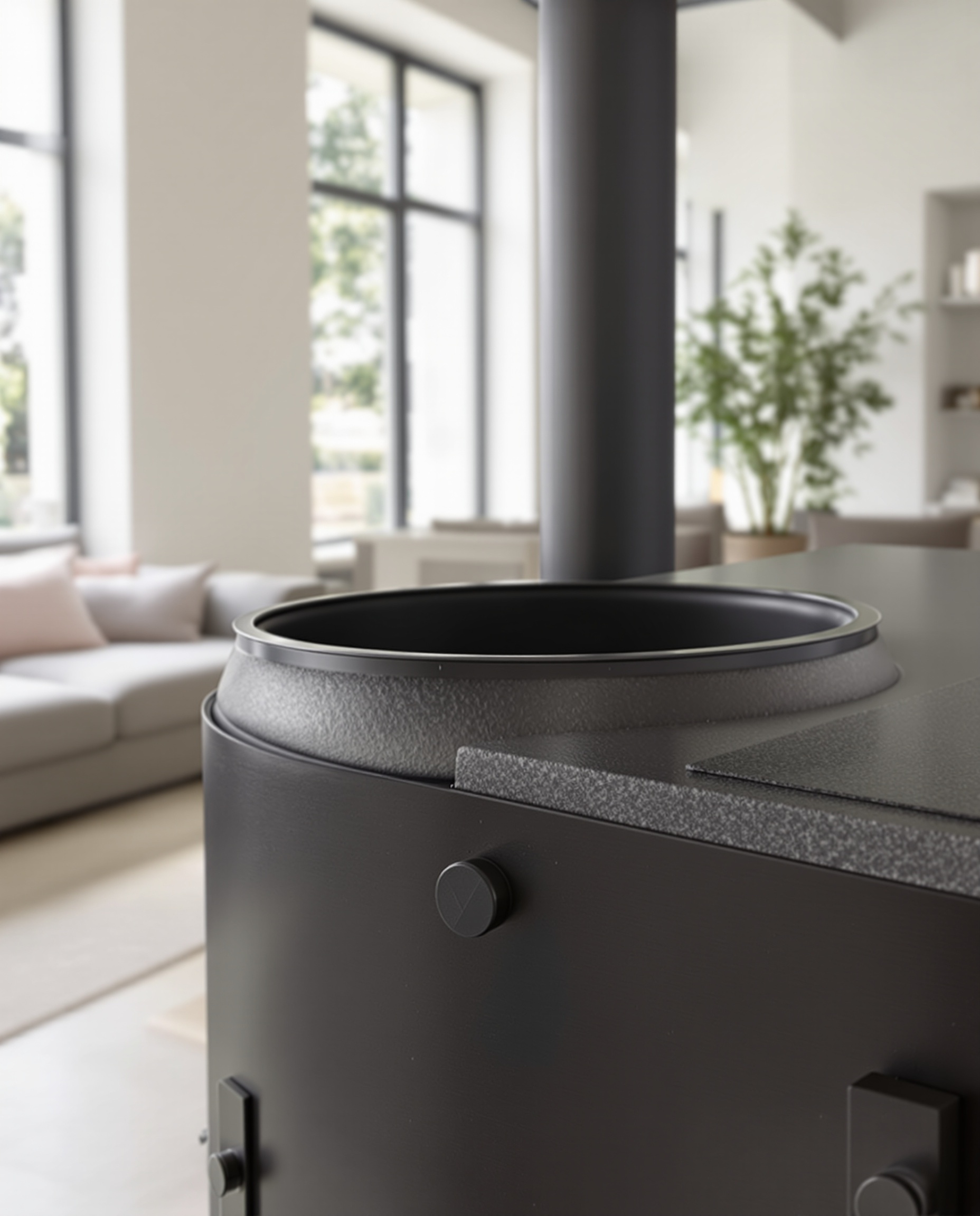 Le creuset en fonte du Sannover Anita : la garantie d'une combustion propre et d'une bonne durée de vie.
