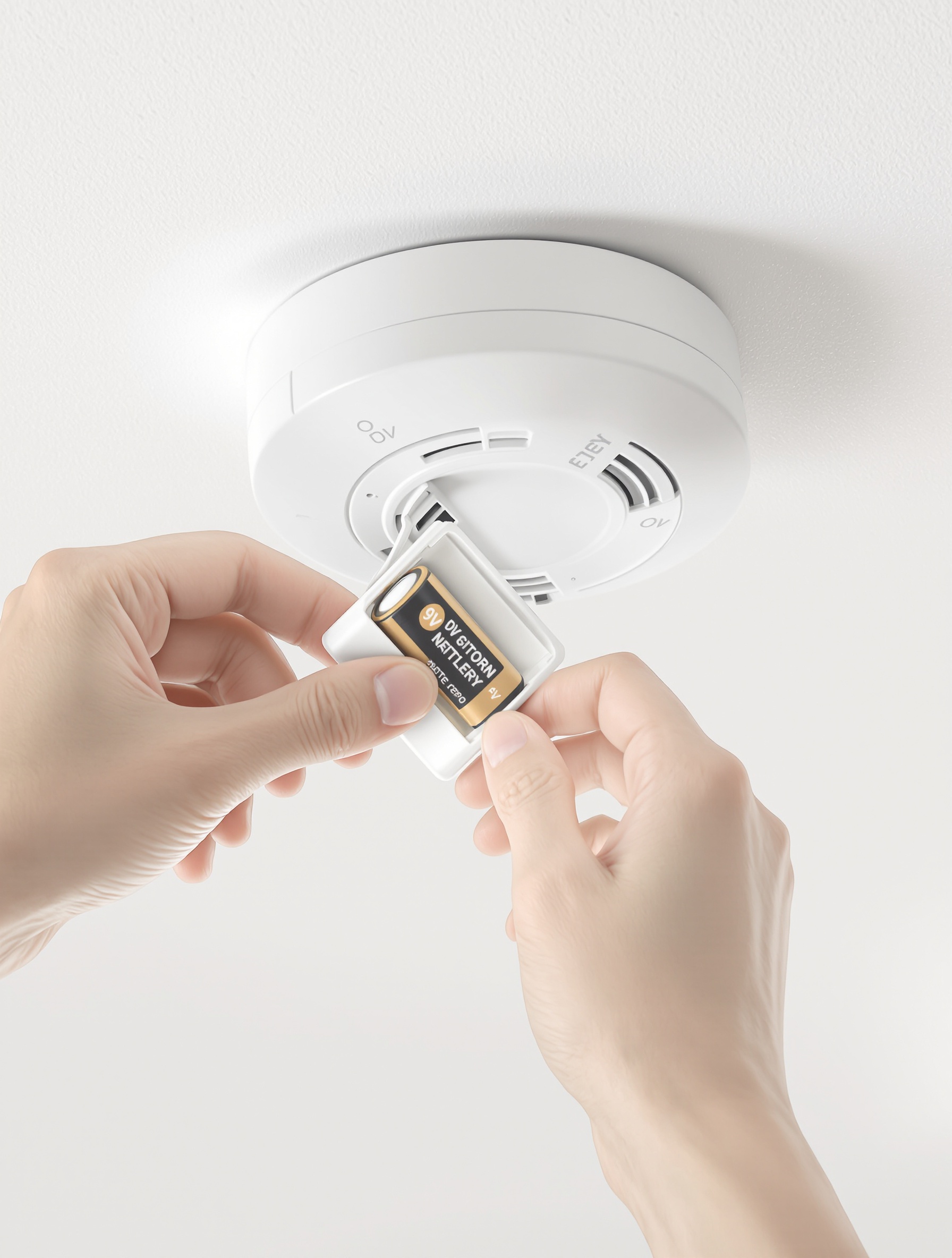 Changer une pile dans un détecteur de fumée moderne