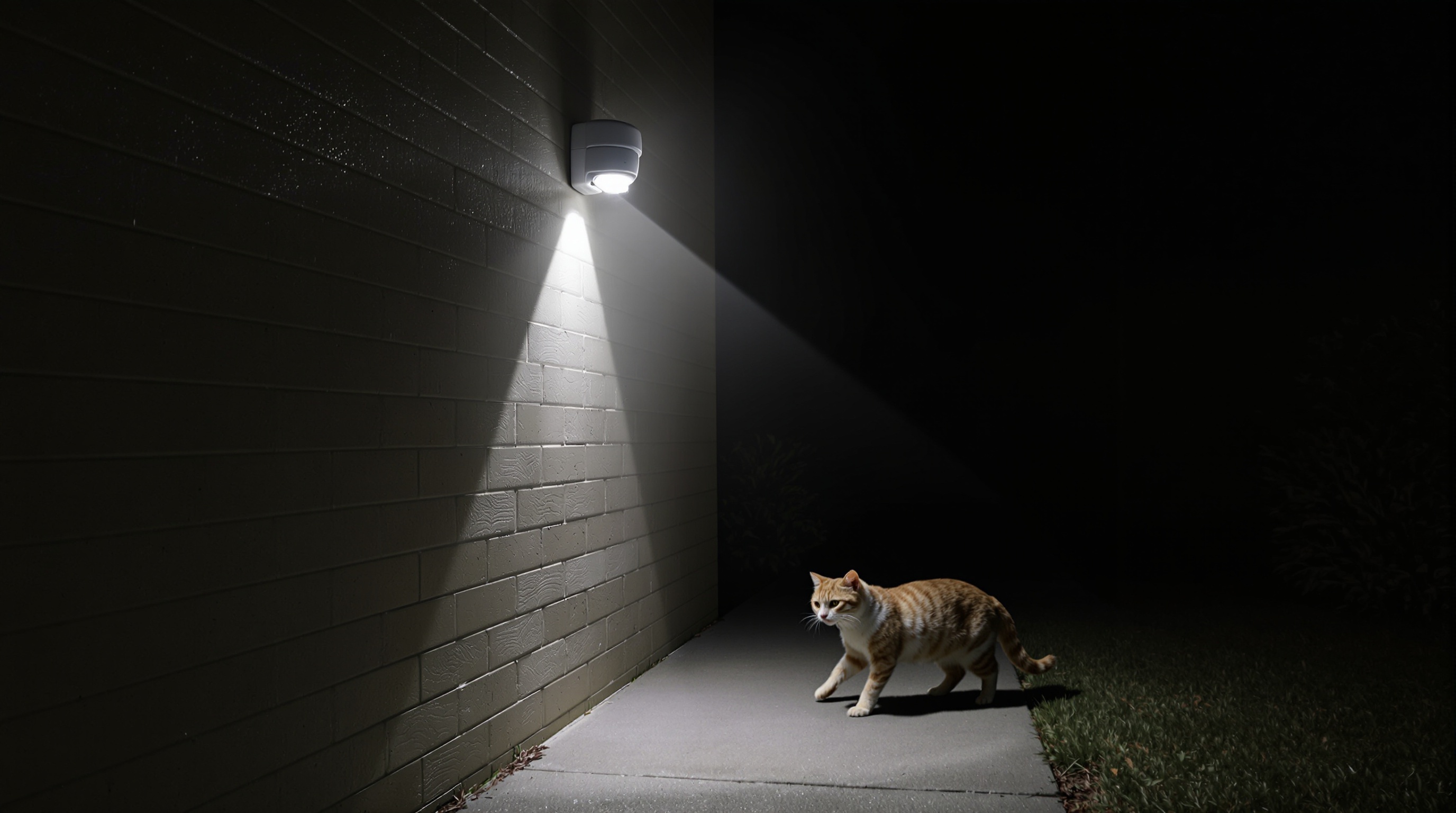 détecteur mal placé déclenché par un chat
