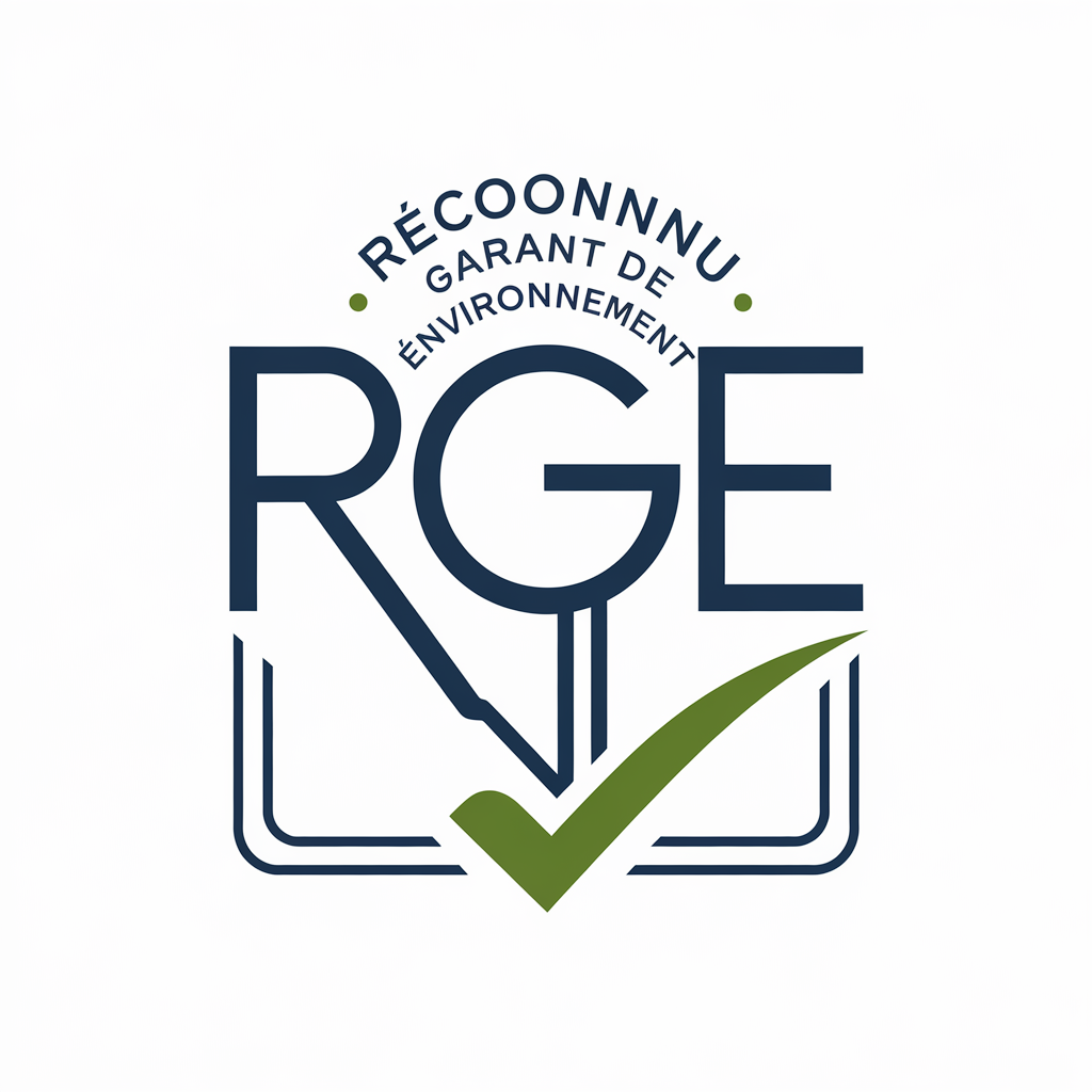 Logo officiel du label RGE (Reconnu Garant de l'Environnement)