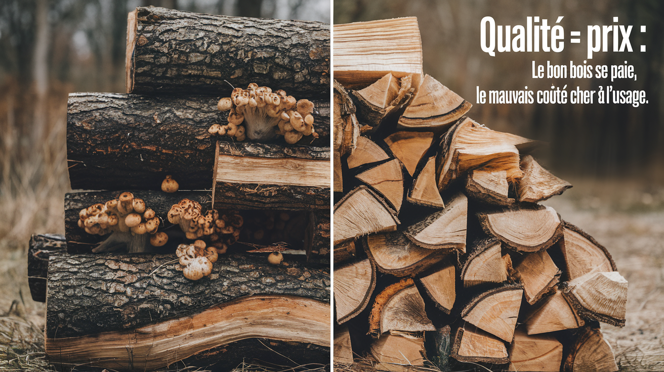 Comparaison bois de mauvaise qualité et bois de qualité supérieure : le vrai coût.