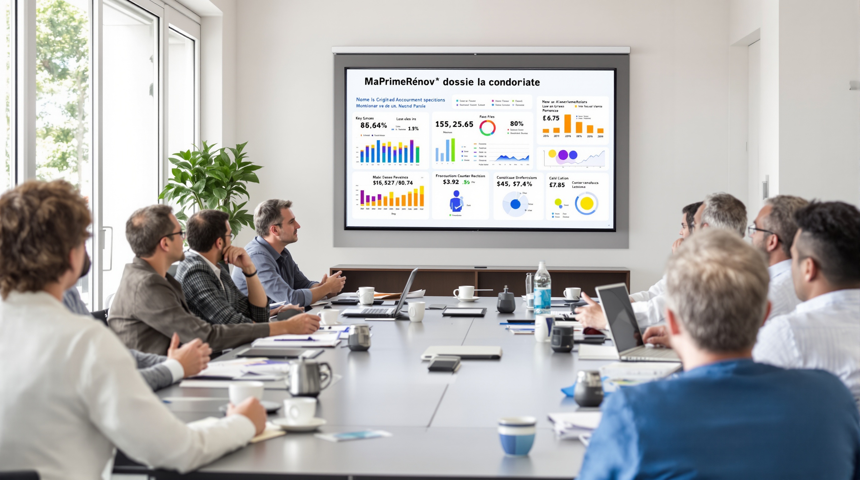 Réunion copropriété MaPrimeRénov' chiffres et tableau