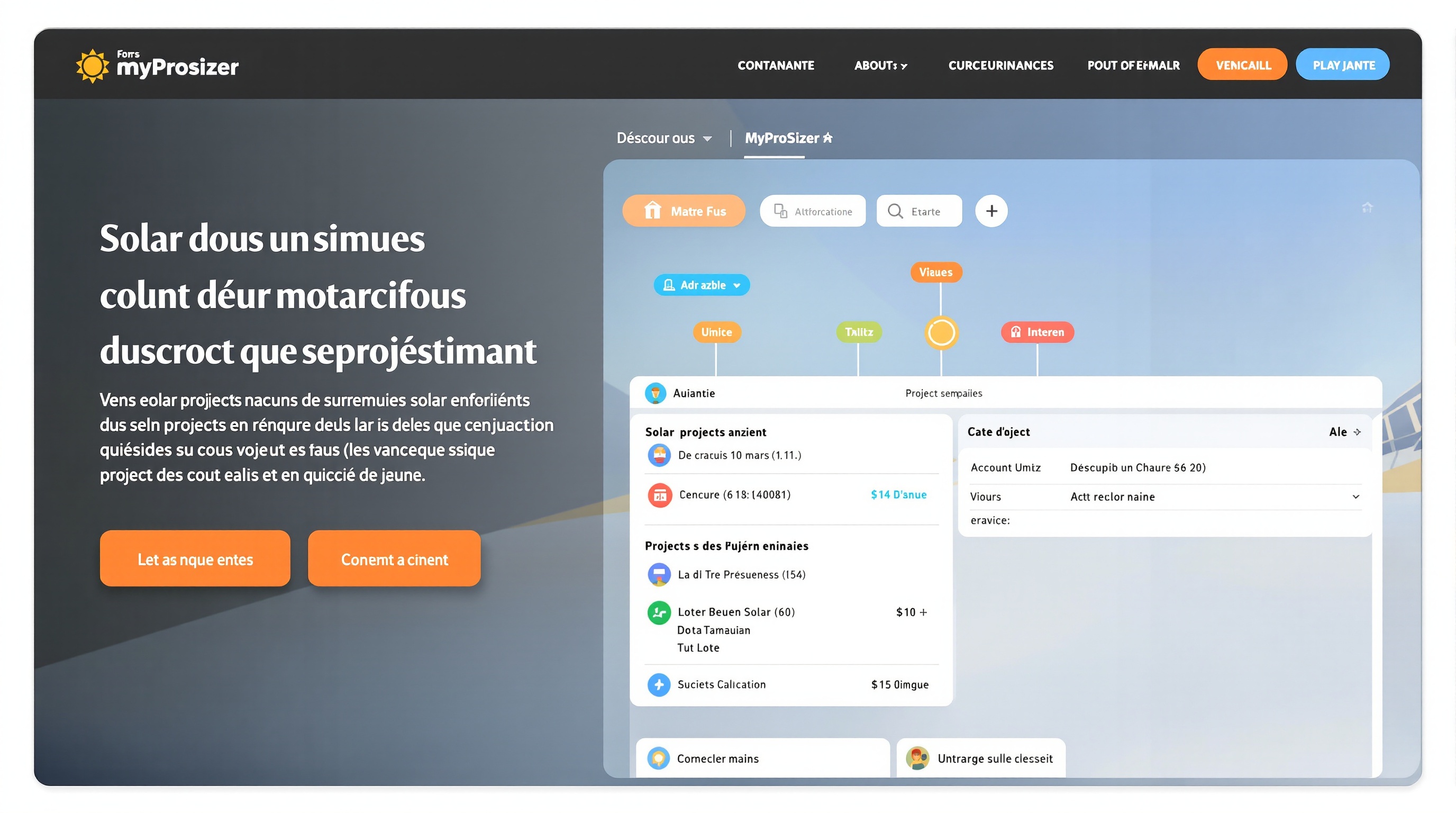 Interface intuitive de MyProsizer pour prise en main rapide.