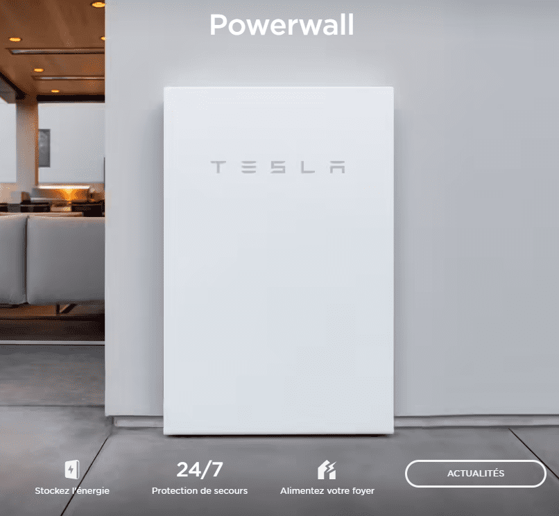 PowerWall Tesla : fini les factures edf, y compris la nuit.